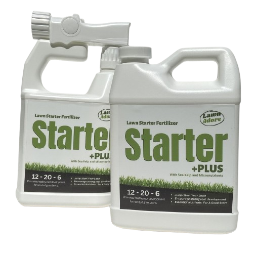 Lawn Adore Starter +PLUS Fertilizer with Hose-End Sprayer and Refill